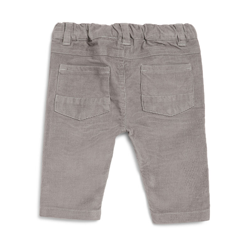 Boys Medium Grey Solid Long Trousers image number 1